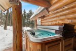 Enjoy your private hot tub after a day of skiing